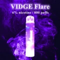 Kertakäyttöiset Vidge Flare -vapes -kynäpaketit 800 puffs